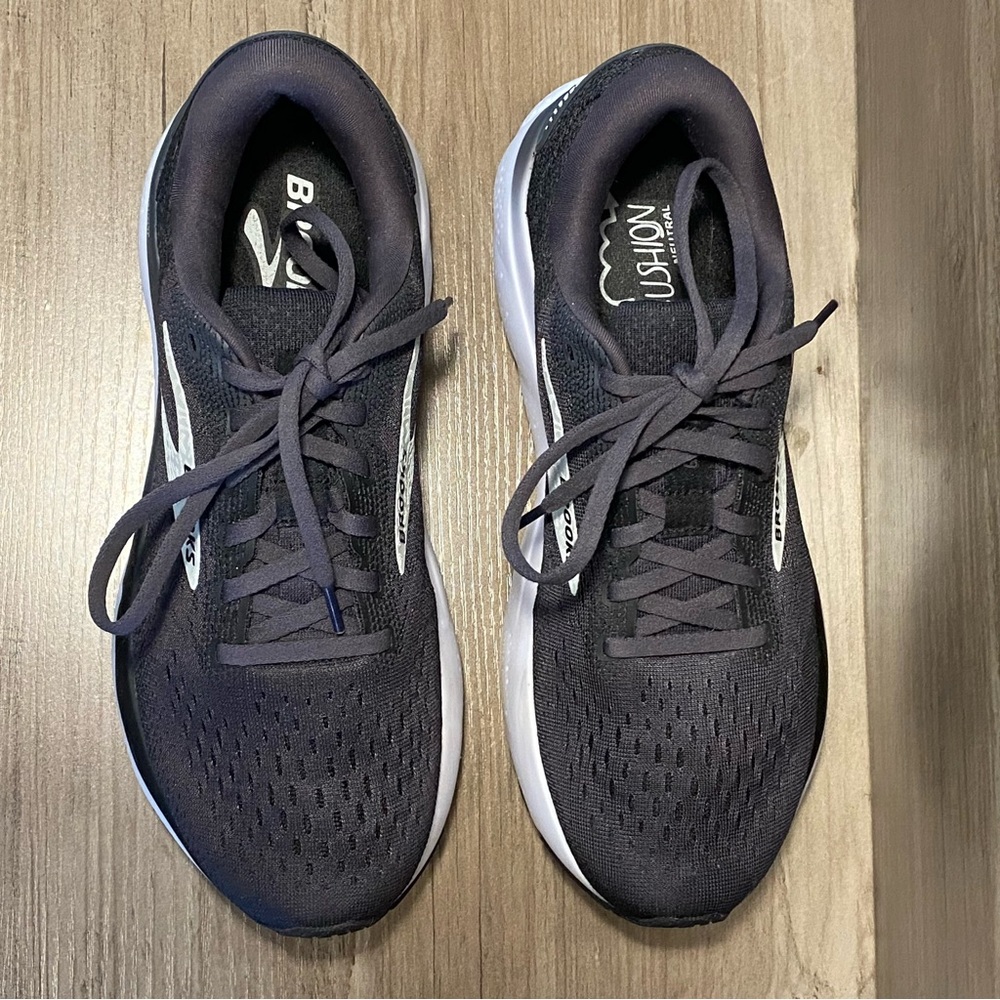 Brooks Ghost 16 Neutral Running Shoe Black/Grey/White 8 Medium - Picture 4 of 11